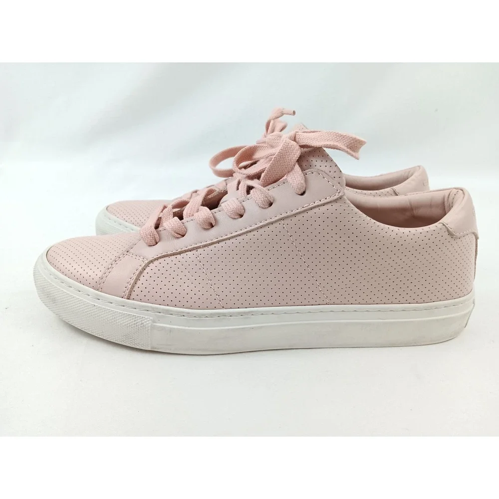 GREATS Brooklyn Women's Pink Perforated Leather Sneakers Size US 10 EU 40‎